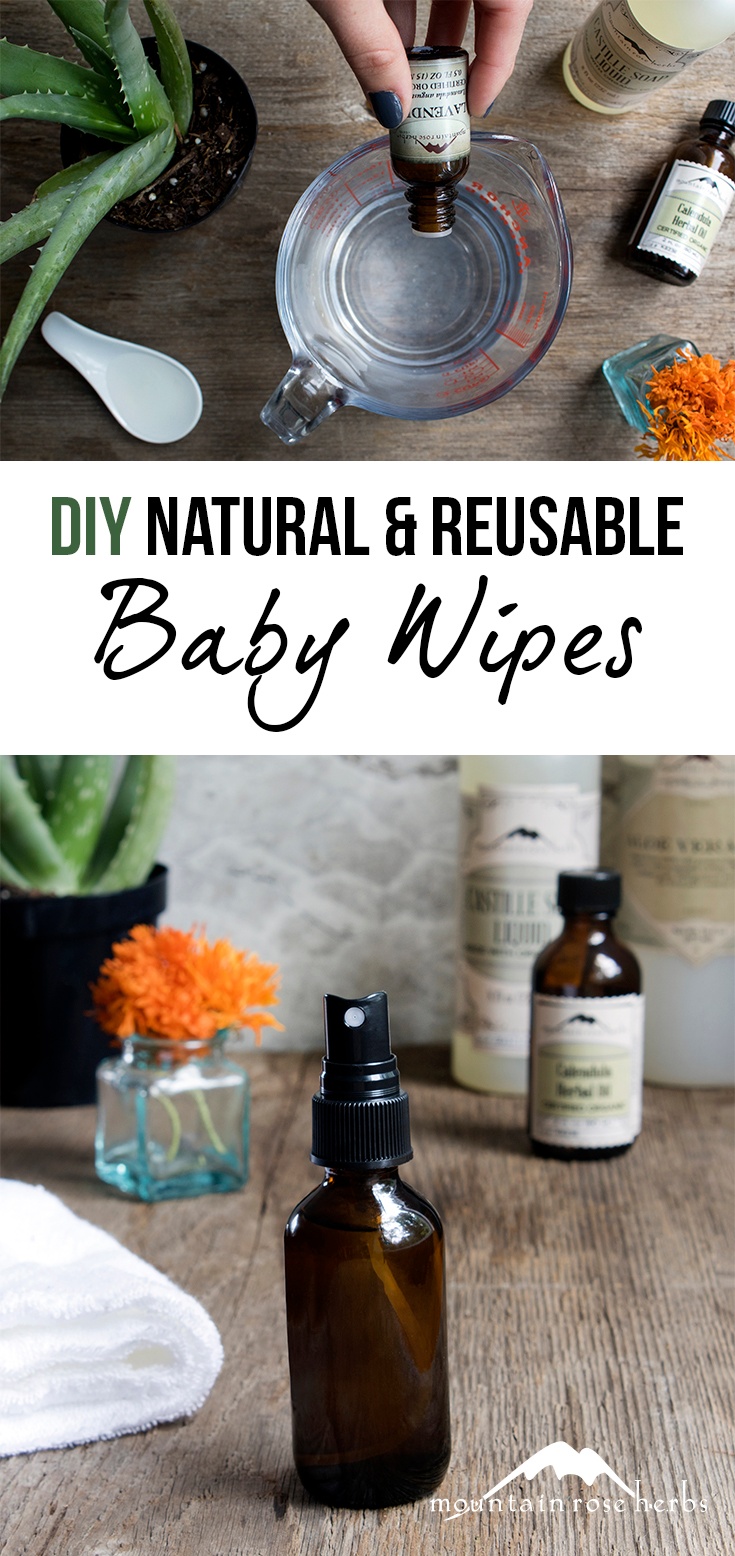 DIY Natural & Reusable Baby Wipes Pin