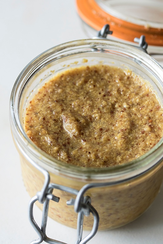 Brandied Mustard in Glass Jar