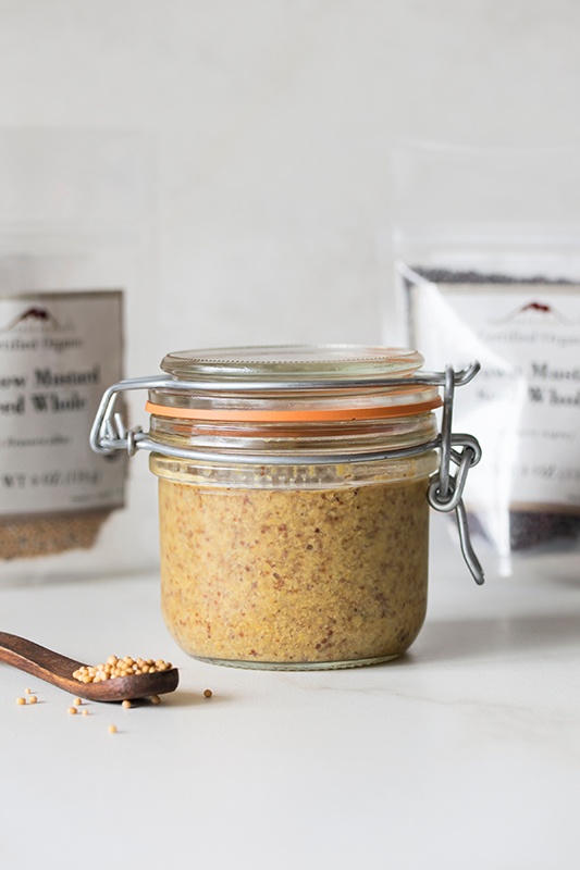 Homemade Mustard in Canning Jar 