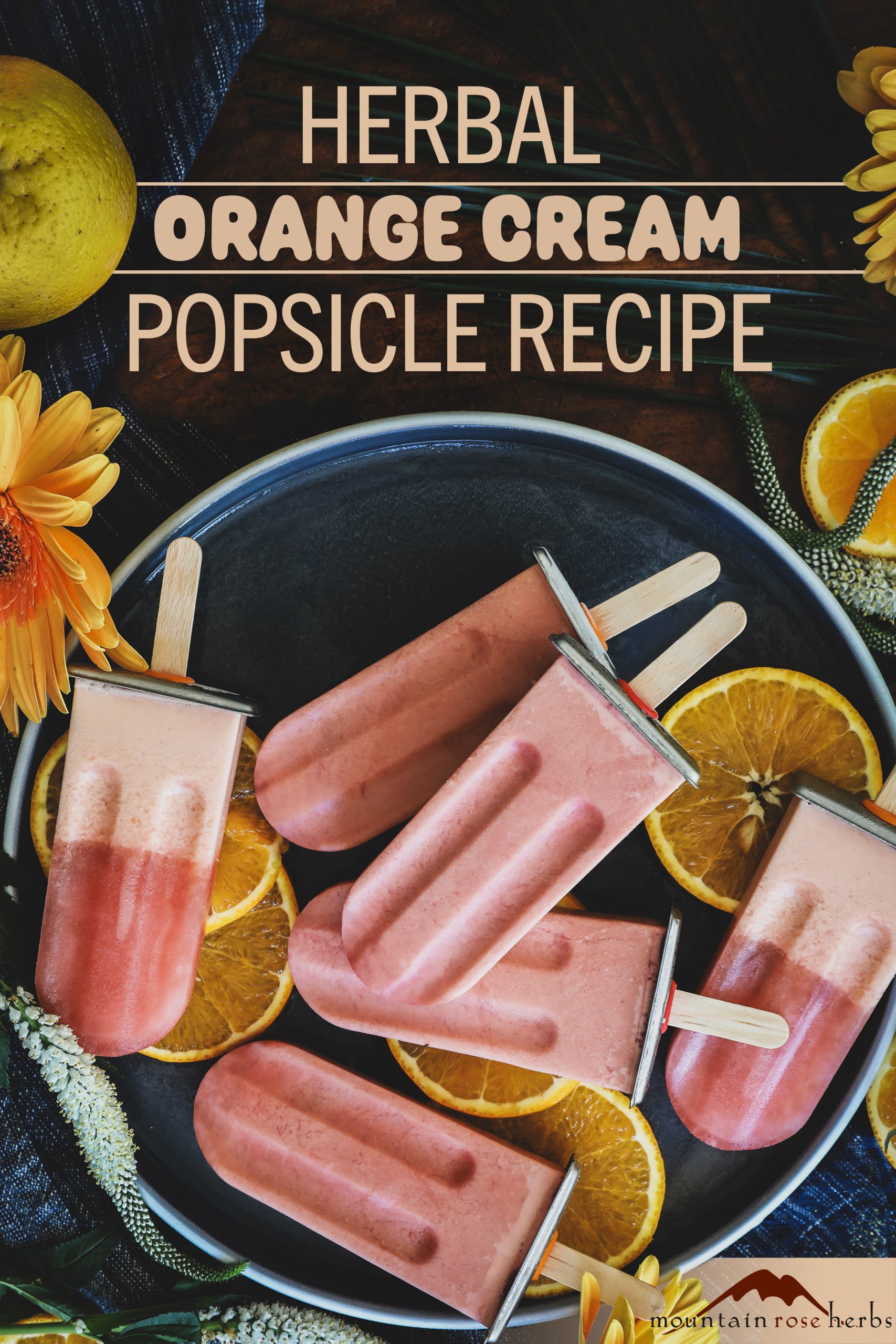 Pinterest photo for Homemade Vegan Creamsicle Recipe