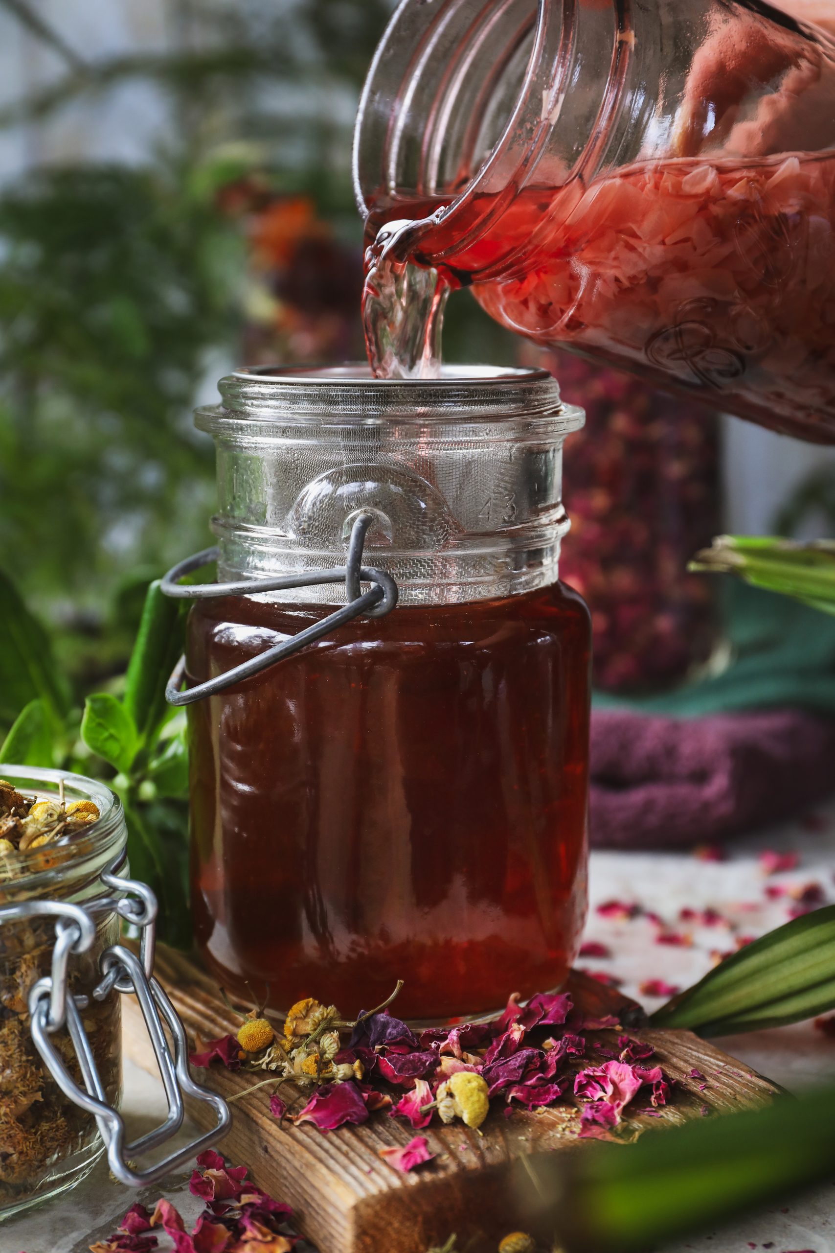 Herbal Hair Rinses - Rose Chamomile