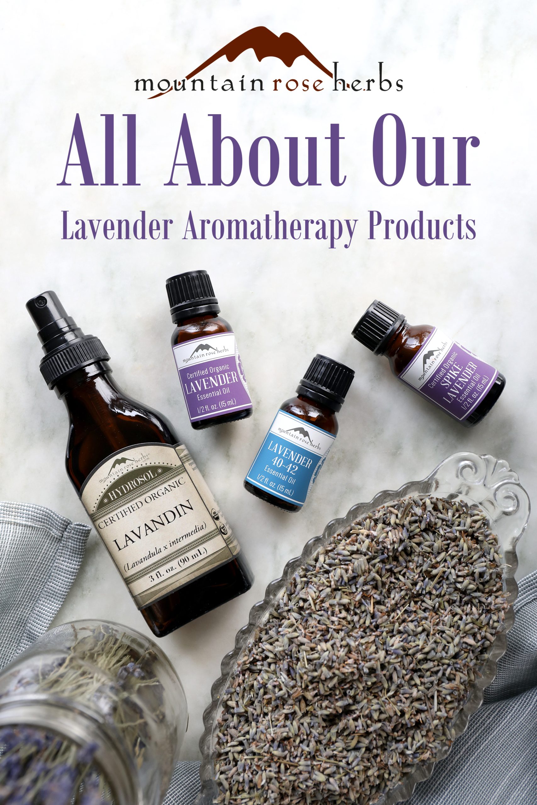 Lavender products are popular for aromatherapy as well as culinary creations. Lavender essential oils can be used in skin care creations or in home essential oil diffusers. 