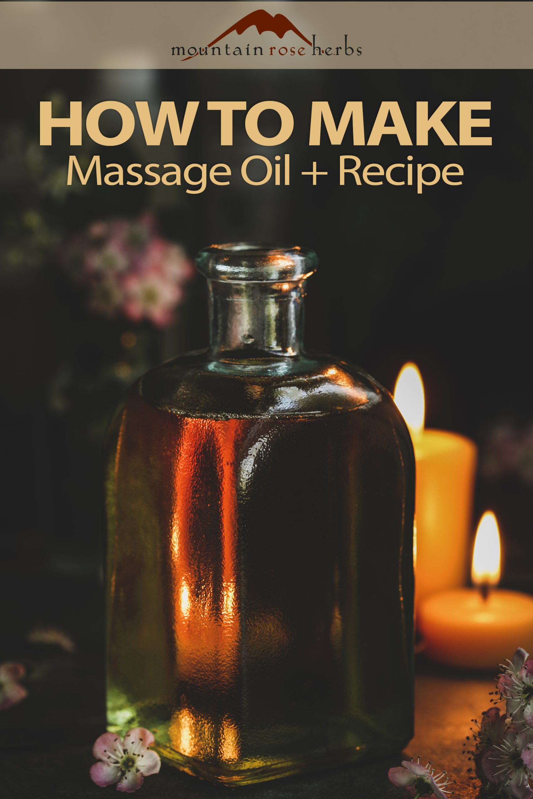 Pin Image to How to Make Massage Oil and Recipe. 