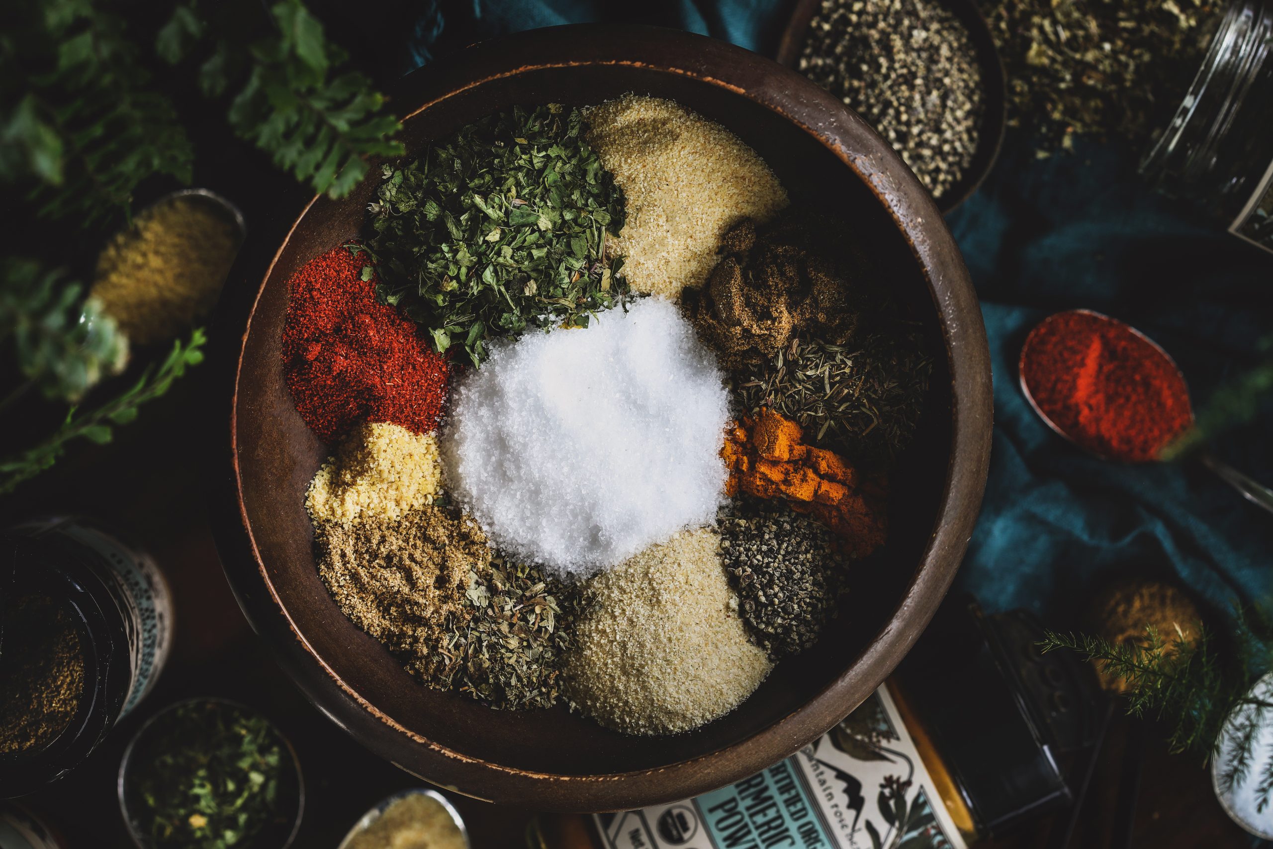 Seasoning blend awaits mixing