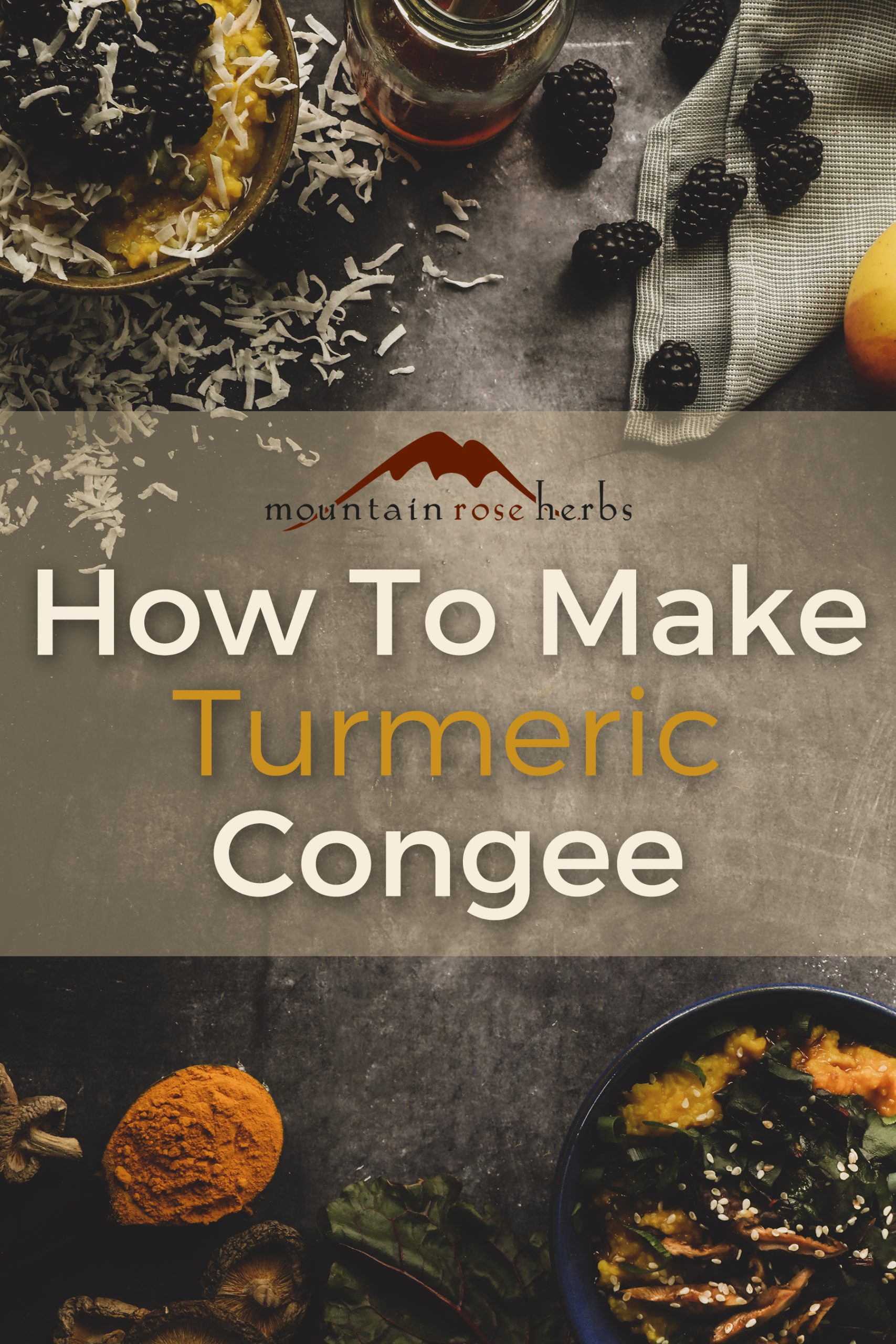 Pinterest Photo for How to Make Turmeric Congee