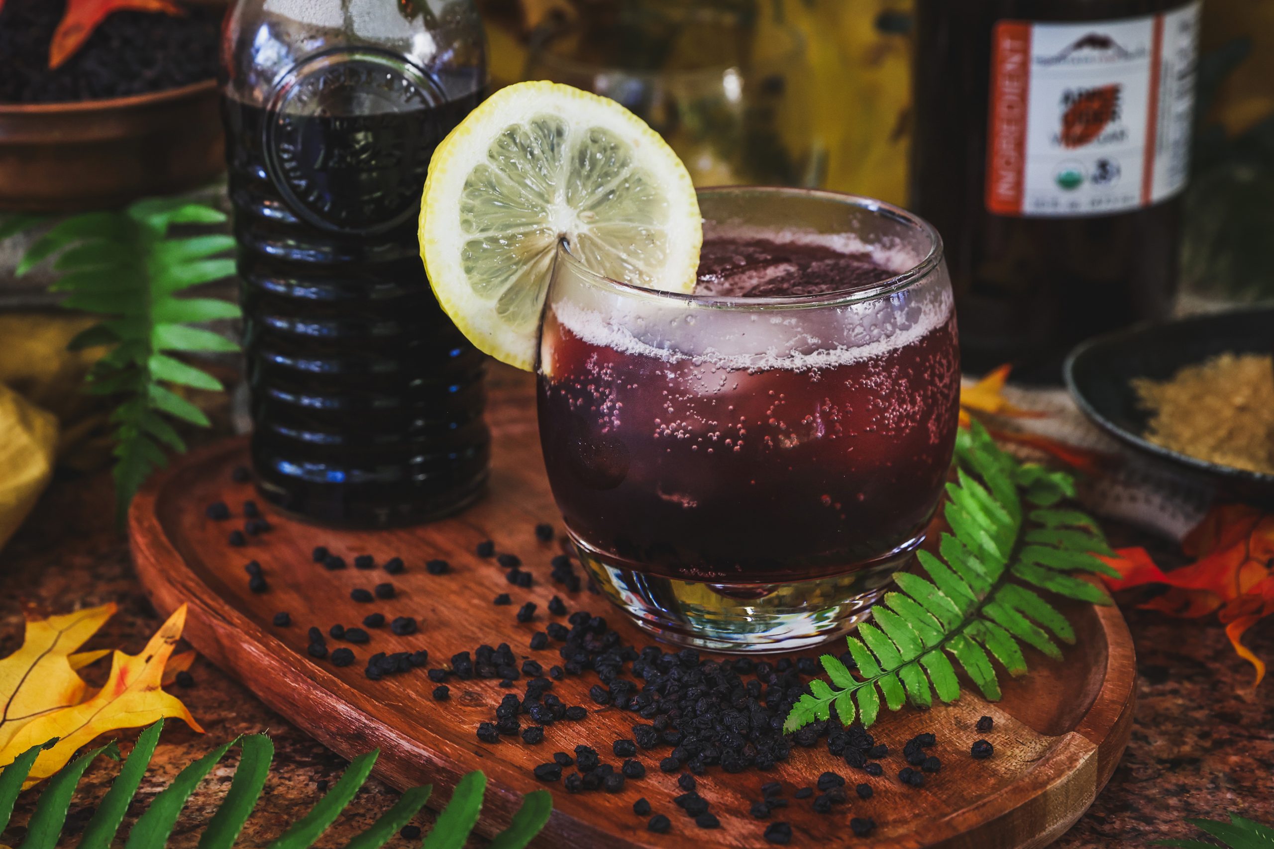 Immune mocktail in a frosty glass