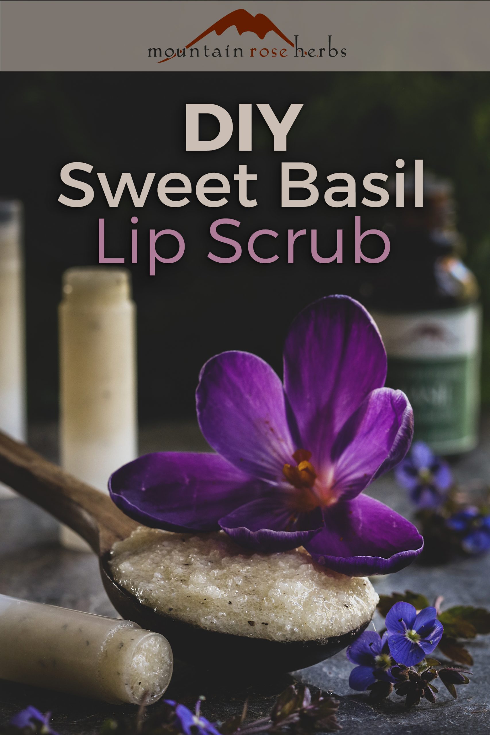 Pin to DIY Sweet Basil Lip Scrub