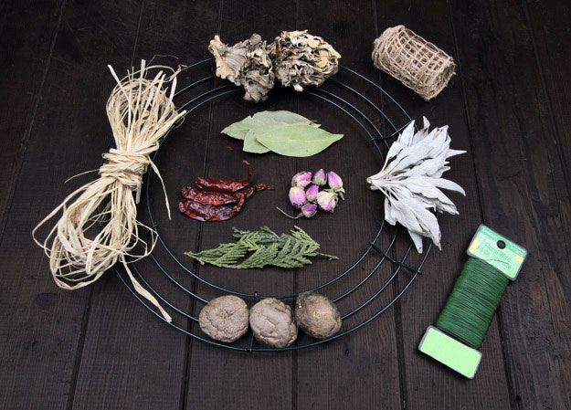Make a DIY Herbal Kitchen Wreath
